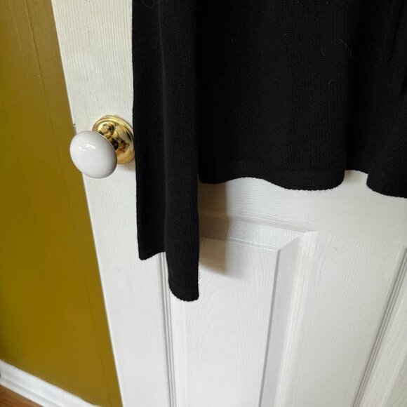 Reformation cassia Cashmere Black front tie Sweater Cardigan - Picture 4 of 4